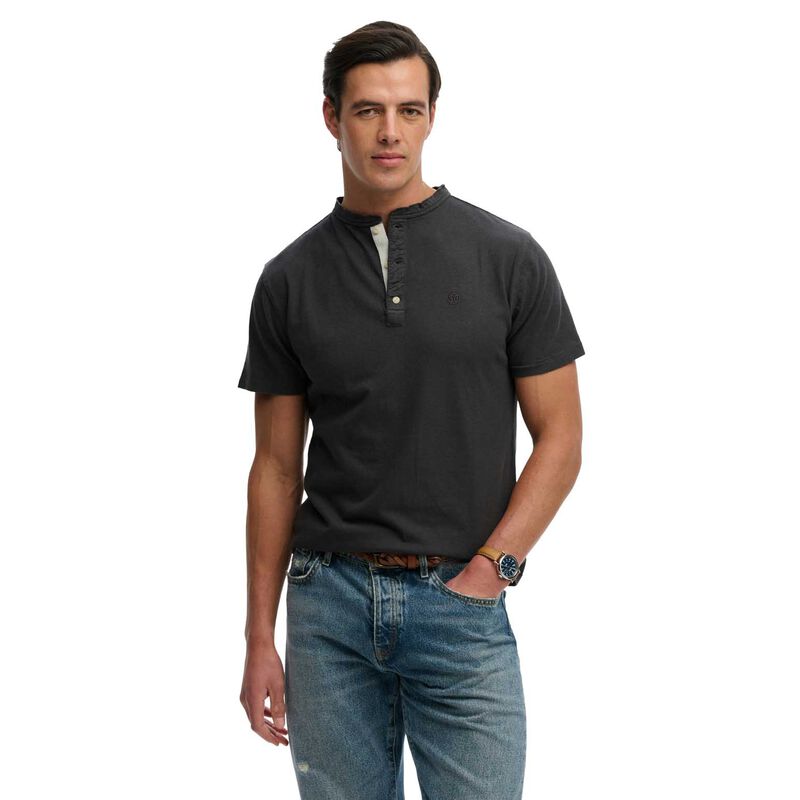 Superdry Classic Cotton Linen Short Sleeve Grandad image number 0